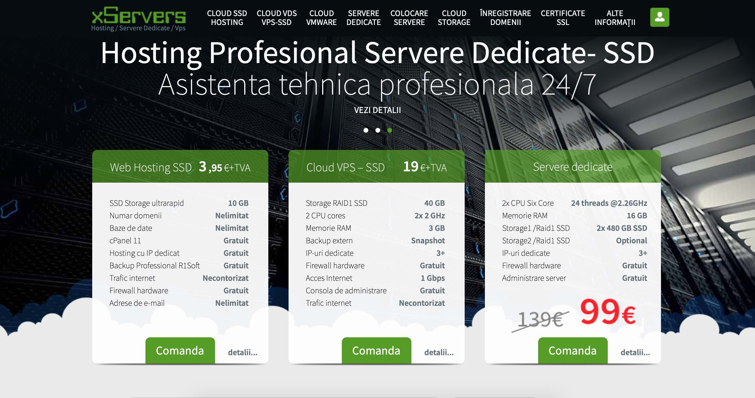 pachete de gazduire xservers